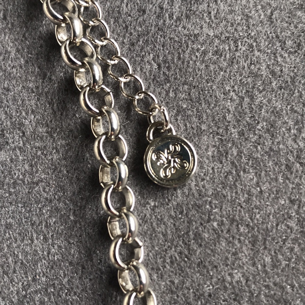 Layered silver necklace - Picture 4 of 5
